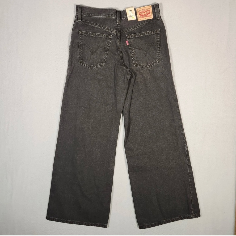 Levi's Women's Wide Leg Jeans - Charcoal Black - Picture 4 of 7
